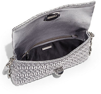 Miu Miu Embellished Metallic Shoulder Bag
