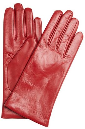 All Gloves red nappa leather iTouch tech gloves
