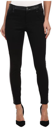 DKNY Faux Leather and Ponte Pant