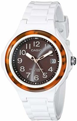 Casio Women's LX-S700H-5BVCF Solar Watch With White Resin Band