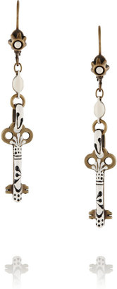 Isabel Marant Watergate brass resin earrings