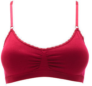 Charlotte Russe Seamless Lace-Trimmed Bralette