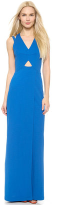 Yigal Azrouel Strappy Matte Jersey Gown