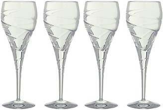 Linea Swirl red wine lead crystal glasses, box of 4