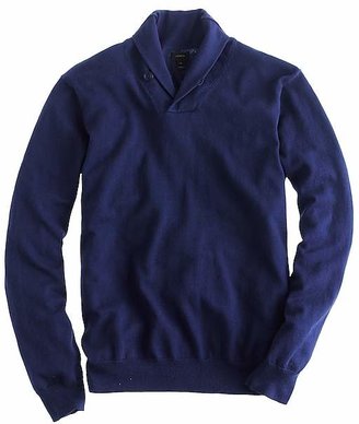 J.Crew Cotton-cashmere shawl-collar sweater