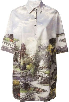 Antonio Marras landscape print blouse dress