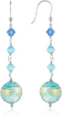 Murano House of Mare - Turquoise Glass Bead Earrings