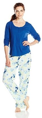 Dearfoams Women's Fleece Pajama Set