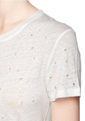 Nobrand 'Clay' distressed linen T-shirt