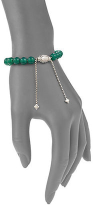 David Yurman Spiritual Beads Bracelet with Green Onyx