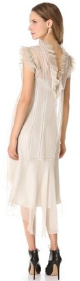 Alberta Ferretti collection Sleeveless Ruffle Dress