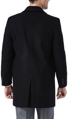 Haggar Men's Modern-Fit Melton Wool-Blend Coat