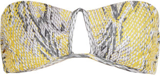Vix Swimwear 2217 Vix Rudá snake-print bandeau bikini top
