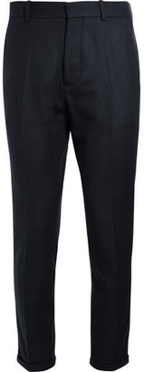 Marni Slim-Fit Cropped Wool-Blend Trousers