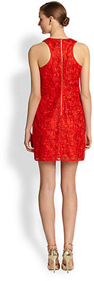 Laundry by Shelli Segal Embroidered Floral Lace Dress