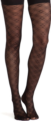 Spanx Floral Check Tights