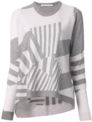 Thakoon geometric striped sweater