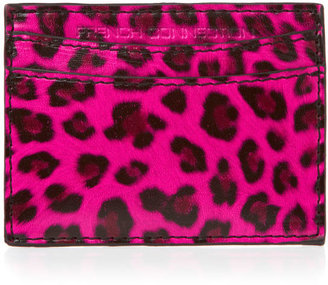 French Connection Women's Animal Print Card Holder Wallet
