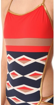 Marc by Marc Jacobs Hayley Stripe Cutout Maillot