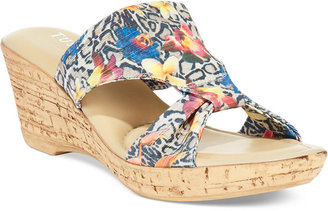 Easy Street Shoes Tuscany by Arezzo Platform Wedge Sandals