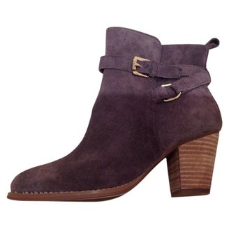 Ralph Lauren COLLECTION Grey Leather Ankle boots