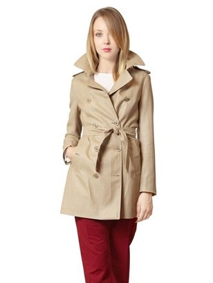 Annie P - Woven Techno Blend Trench Coat