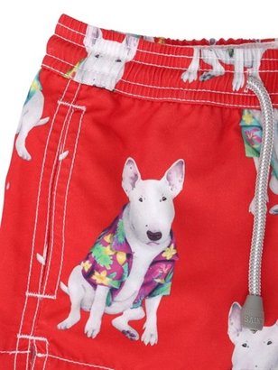 MC2 Saint Barth Dog Printed Beach Shorts