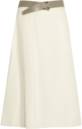 Jil Sander Double-faced cotton-gabardine skirt