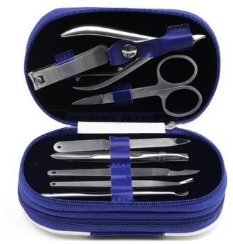 Unknown 13 Pcs Stainless Steel Nail Care Personal Manicure & Pedicure Set, Travel & Grooming Kit