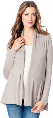 A Pea in the Pod White and Warren Long Sleeve Cascade Maternity Sweater