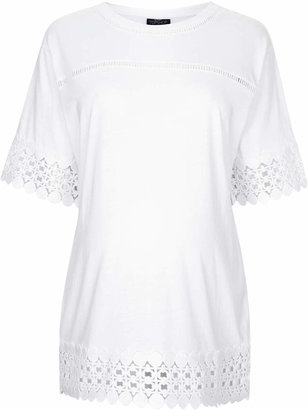 Topshop Maternity Lace Panel Tee