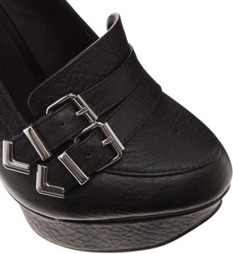 Shellys Chlebek Platform Buckle Heeled Loafer Shoes