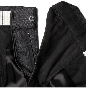 Alexander McQueen Grey Slim-Fit Wool Suit Trousers