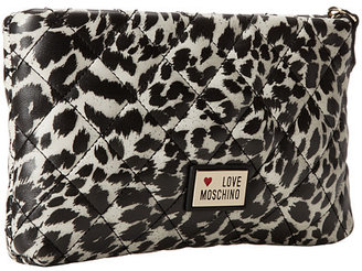 Love Moschino Printed Chain Strap Quilted Crossbody
