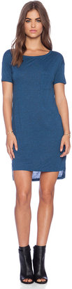 Alexander Wang T by Classic Boatneck Dress with Pocket
