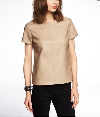 Express (Minus The) Leather Seamed Tee