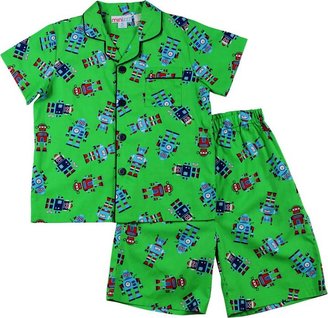 Mini ZZZ Boys robot woven pyjamas