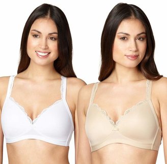 Debenhams 2 Pack Non-Wired Padded Full Cup Bras