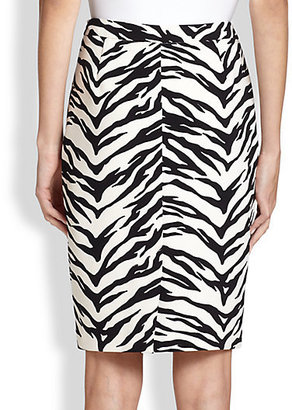 Moschino Cheap & Chic Moschino Cheap And Chic Zebra-Print Skirt