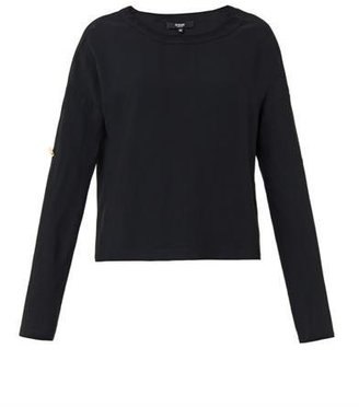 Versace ANTHONY VACCARELLO X VERSUS Rolled-sleeve crepe top