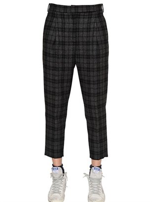 Golden Goose Deluxe Brand - Plaid Wool Blend Flannel Trousers