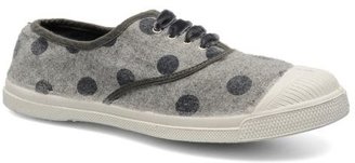 Bensimon Women's Tennis Flaneldots Low Rise Trainers In Grey - Size 4