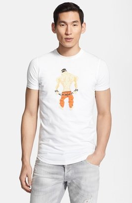 DSquared 1090 Dsquared2 'Muscle Prisoner' Graphic T-Shirt