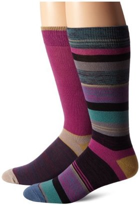 Florsheim Men's 2 Pack Stripe Socks