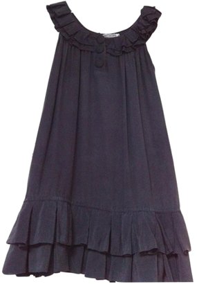American Retro Black Silk Dress