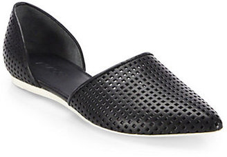 Vince Nina Perforated Leather D'Orsay Flats