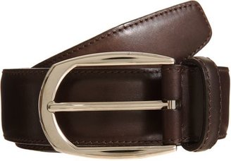 Brioni Men's Polished Leather Belt-Brown