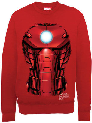 Iron Man Marvel Avengers Assemble Chest Burst Men's Sweatshirt