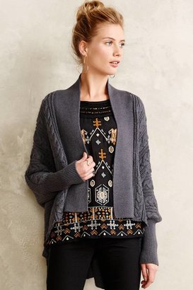 Anthropologie Vintageous Braided Cable Cardigan