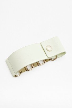 French Connection Multi link&leather strap bracelet